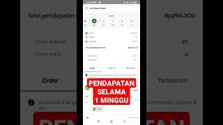 PENDAPATAN SELAMA 1 MINGGU | GACOR DAN STABIL #drivergojek #gacor #gojek #goride