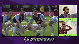 Josh franceschi vs Dwight McNeil first half epl invitational 2020