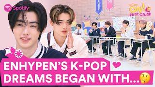 (CC) ENHYPEN tell us more about their cover of “I NEED U” by BTS | K-Pop ON! First Crush