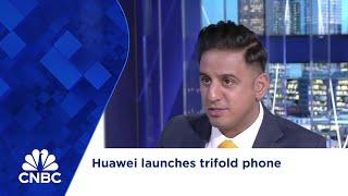 Huawei launches trifold phone