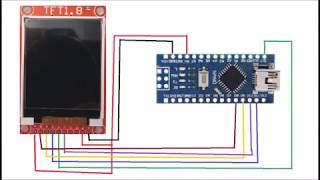 Tutorial  TFT 1.8 ST7735 with Arduino Nano