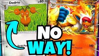 NO WAY THIS WORKED! - Dodrio Infernape Aggro Deck Is CRAZY FAST!!! Pokemon TCG Pocket