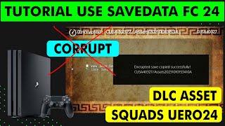 How to use Savedata DLC asset and Squads Server EA FC 24