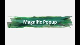 How to use Magnific Popup LightBox jQuery plugin in HTML template