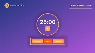 Pomodoro Timer | Download Free Source Code | Cosas Learning | Source Code Of Pomodoro Timer