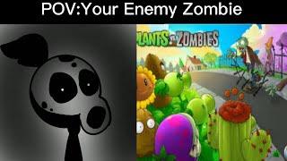 Pea shooter Becoming Uncanny|Your Enemy Zombie|Plants vs Zombies