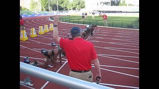 Destiny Smith-Barnett False Start in 2021 US Olympic T&F Trials Heat 1, 1st Round 100m Women