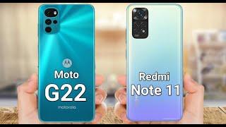 Moto g22 vs redmi note 11 camera | Antutu benchmark | speed test | battery | charging | Display