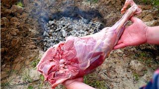 ATTENTION MEAT BAKED IN THE EARTH. LAMB in the PIT. ENG SUB