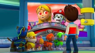 Paw Patrol The Movie Compilation Mighty Pups Save Paw on a Roll #15 Nick Jr HD