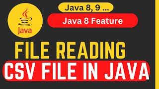 How to Read CSV file in Java 8 || Most Important feature of Java