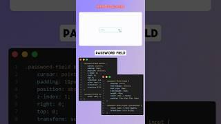 Password Field  #webdesign #tutorials #htmlcss