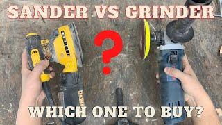 Sander VS Grinder! Which one to buy for woodworking shop?