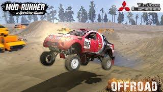 Spintires: MudRunner - MITSUBISHI L200 TRITON Jumps and Tricks