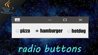 Java radio buttons 