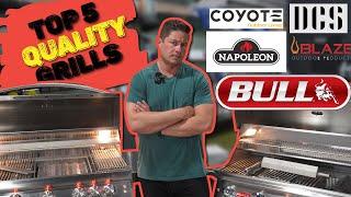 Whats the BEST built in starter grill?!? ( TOP 5 Quality grills for your outdoor kitchen!! )
