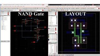 Cadence Virtuoso:: Layout of NAND Gate || Part-2.