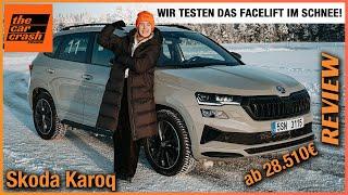 Skoda Karoq im Test (2023) Wir fahren das Facelift ab 28.500€ im Schnee! Fahrbericht | Review | POV