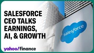 Salesforce CEO talks earnings beat, AI opportunities