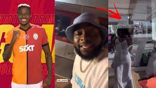 Osimhen Scores First Goal for Galatasaray as Davido and Sophia Fans Fight over her new Boyfriend