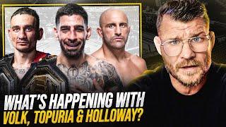 BISPING reacts: Ilia Topuria accuses Max Holloway of stalling UFC title fight