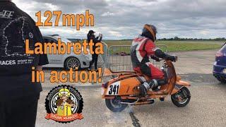 127mph Lambretta in action: Full scooter spec on video - Eric Cope @ Elvington Straighliners Sprint