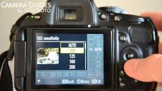 How to set ISO settings on a Nikon D5100 , D5200, D5300