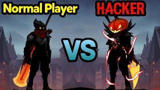 NORMAL PLAYER VS HACKER - Shadow Knight : Ninja Samurai | Android Action Game