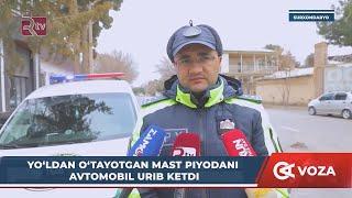 Yoʻldan oʻtayotgan mast piyodani avtomobil urib ketdi (Surxondaryo)