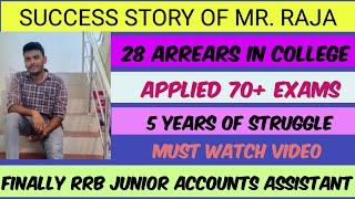 RRB NTPC success story| 28 ARREARS IN COLLEGE |Applied 70+ exams|Lakshmi Maths