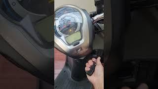 Starting Honda Scoopy scooter with remote