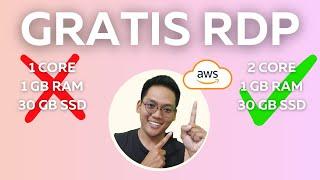 Cara Buat RDP Gratis 12 Bulan Full - AWS 2 Core 1 GB 30GB SSD !!!