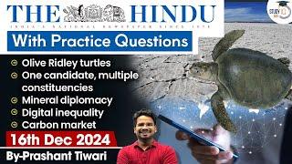 The Hindu Analysis | 16th December 2024 | The Hindu NewsPaper Today With Practice Questions