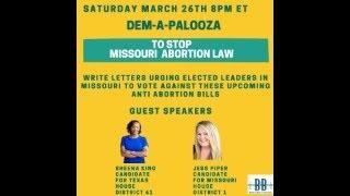 Dem-a-Palooza Discusses Reproductive Rights with Jessica Piper & Sheena King