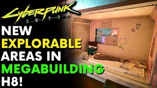 Cyberpunk 2077 - New Explorable Areas In Megabuilding H8! | New Exploration Area Mod