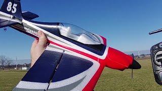 Flybear FX9706 RTF 4Ch Brushless RC Airplane Flight Test Review