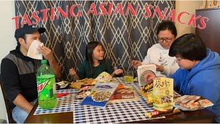 Asian Snacks Taste Test | Tasting Asian Snacks | Zairah Tangonan