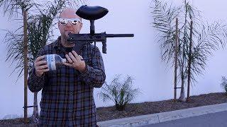 JT Outkast Paintball Gun - Shooting