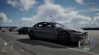 CarX Street PC 1.5.0 Tesla Model S Sunset Highway High Traffic (TSL) 1247HP