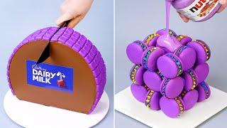  Satisfying Purple Cake Decorating Ideas | Amazing Chocolate Cake Tutoruials | So Yummy Dessert