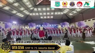 Marching Band GITA SEVA SMPN 75 Jakarta Barat Juara Umum Konser TMC 2024