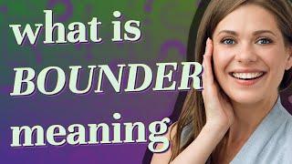 Bounder | meaning of Bounder