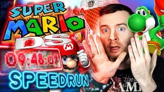 In 9 MINUTEN DURCHGESPIELT?! Super Mario 64 DS Speedrun WELTREKORD Reaktion