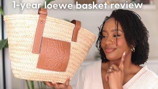 LOEWE BASKET BAG REVIEW | PROS & CONS, WEAR & TEAR, SIZE COMPARISON | ARE LUXURY BASKETS WORTH IT?