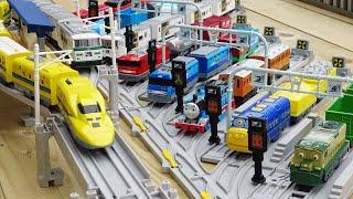 Plarail Shinkansen & JR Train  I played with Chuggington's trains at the depot course