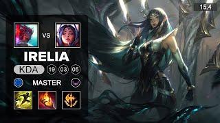 Irelia vs Yone Mid - EUW Master - Patch 15.4 Season 15