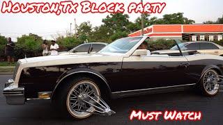 Big A$$ Block Party in Houston,Tx 2024 Must Watch#slabculture #slabsunday #swangas