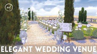 ELEGANT WEDDING VENUE || Sims 4 || CC SPEED BUILD