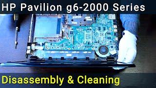 HP Pavilion g6-2000 Series Disassembly and Fan Cleaning Guide