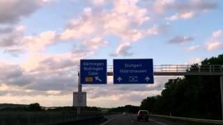 Autobahnausfahrt links A81